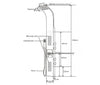 Système de douche avec colonne de douche thermostatique SEDAL 8815