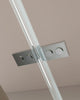 Douche d'angle avec portes pivotantes, accès d'angle EX809