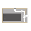 Meuble sous-lavabo TLB 170-48