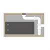 Meuble sous-lavabo TLB 120-48