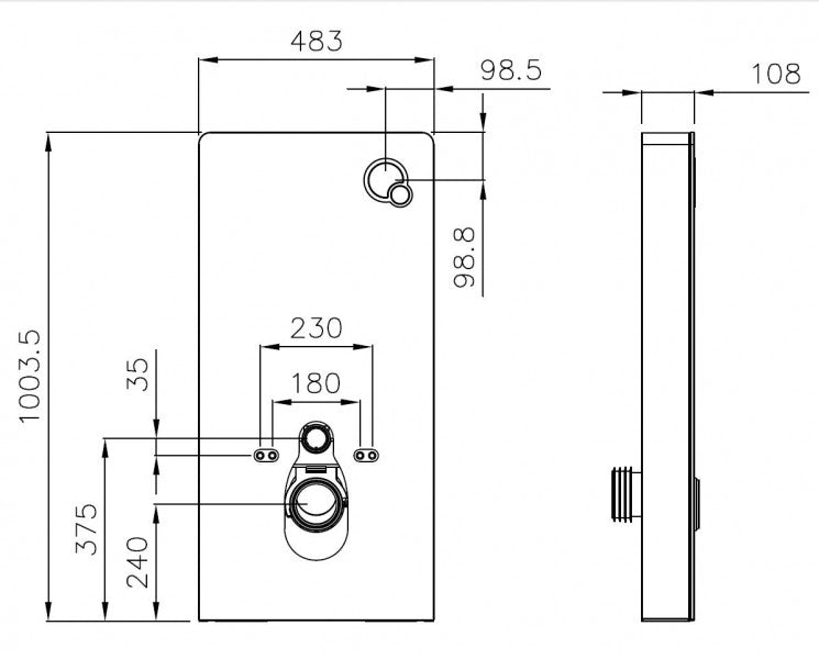 WC ensemble complet 45 : WC B-8030R Noir