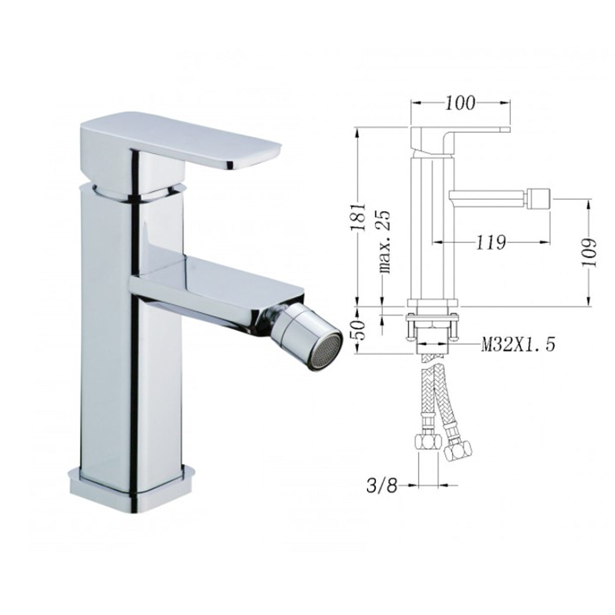 Bidet suspendu CH2019V - Accessoires en option