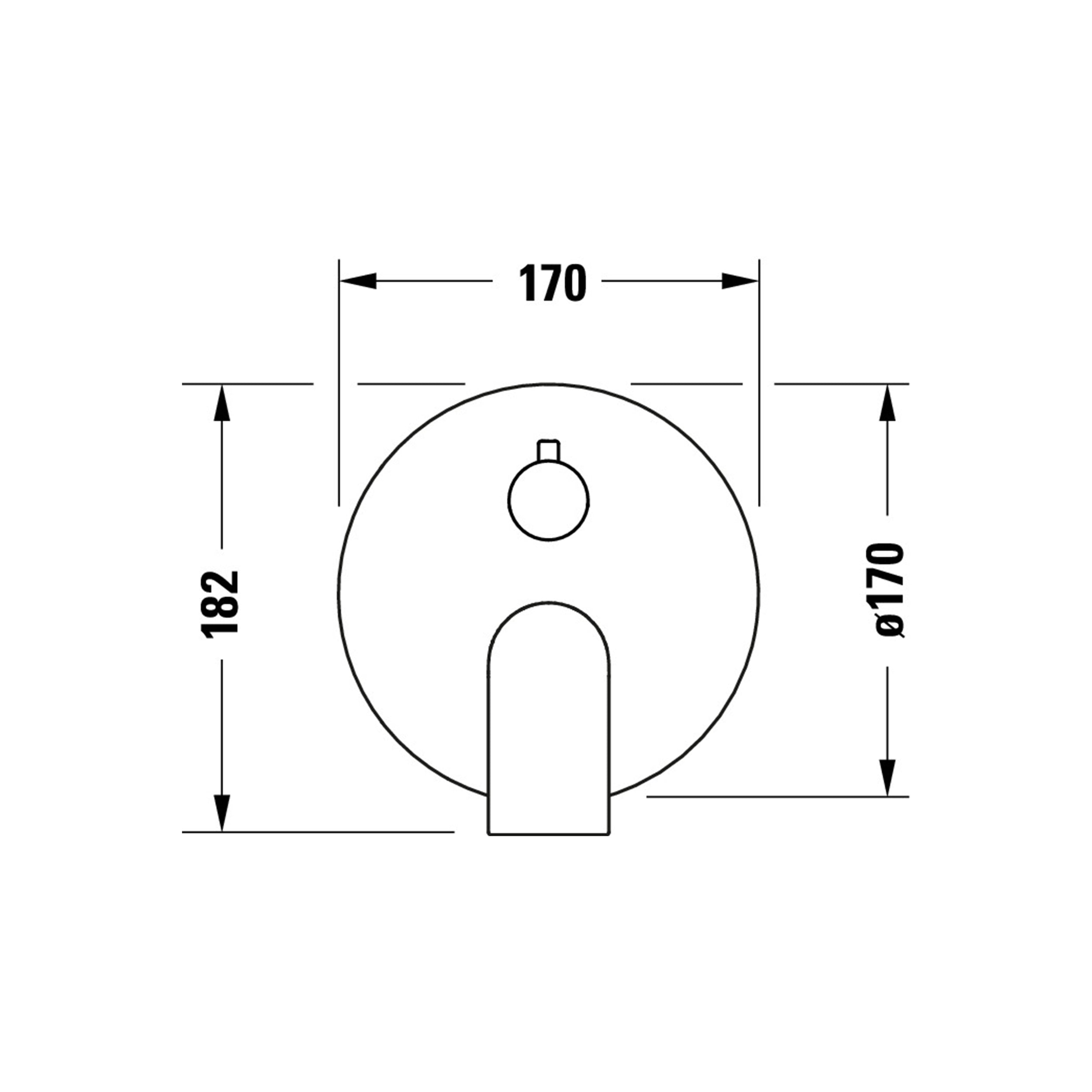 Duravit Tulum mitigeur encastré pour douche avec douche de pluie