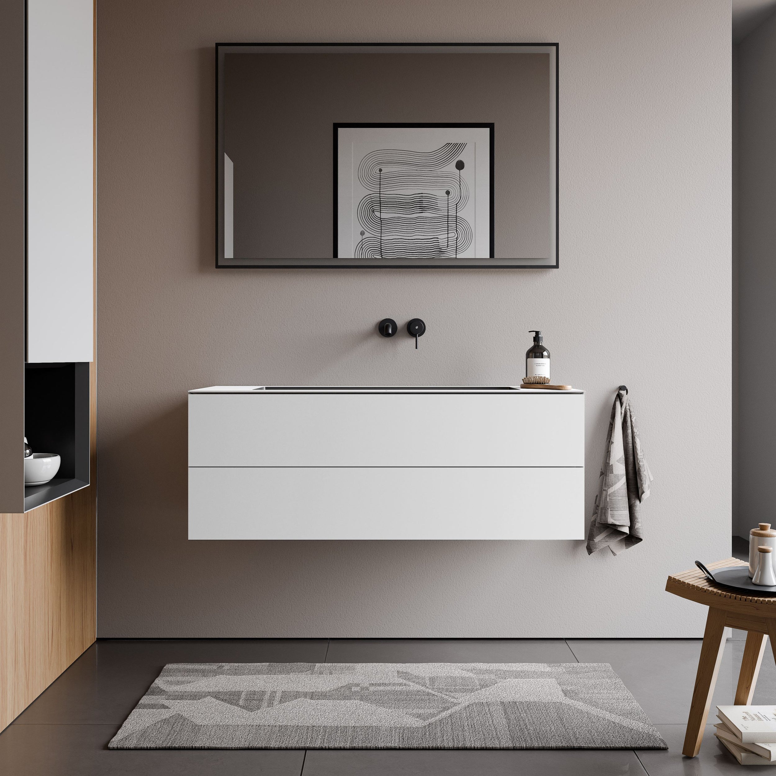 Meuble salle de bain ARCTIC 1200 - 120 cm
