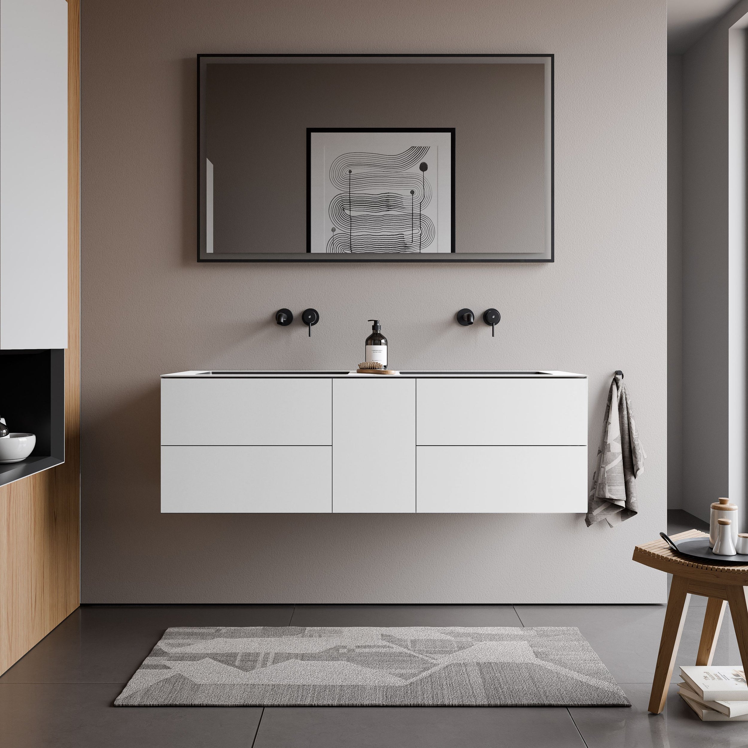 Meuble salle de bain ARCTIC 1400