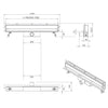 Siphon mural en acier inoxydable Siphon de douche WD-GT02