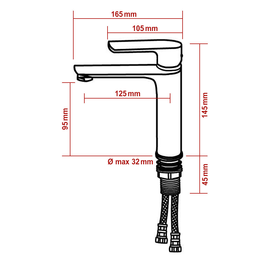 Mitigeur de lavabo robinet de salle de bain 4024C