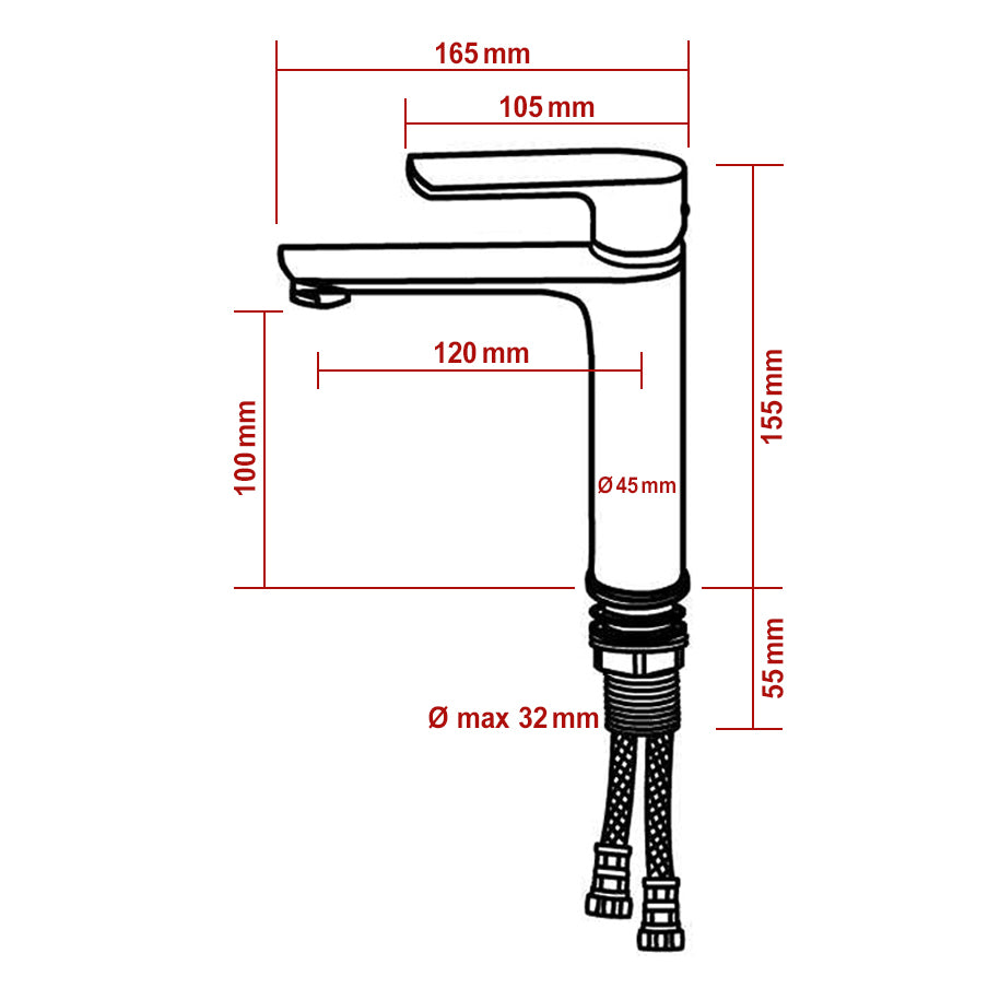 Mitigeur de lavabo design 4024CB